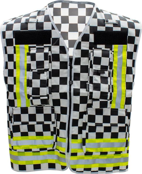 Immagine prodotto Dönges Gilet identificativo, a scacchi bianchi e neri (XXL)