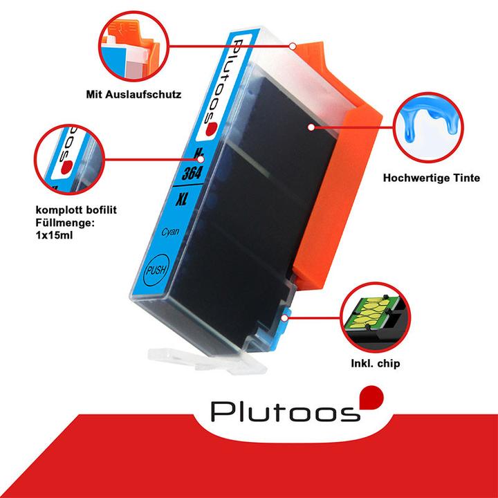 Immagine prodotto Plutoos HP 364XL (C, M, Y, BK)