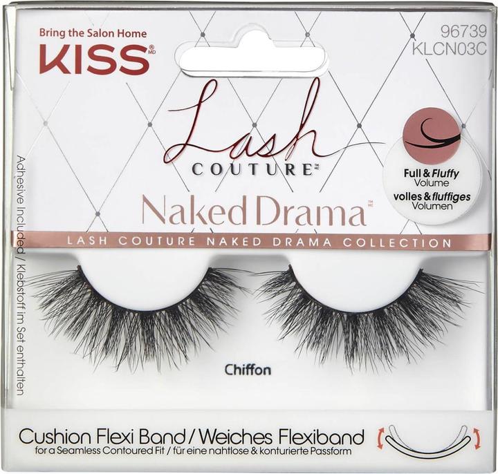 Actual product image KISS False Eyelashes Lash Couture Naked Drama 1 pair - Variant: Chiffon (L) (Artificial eyelashes)