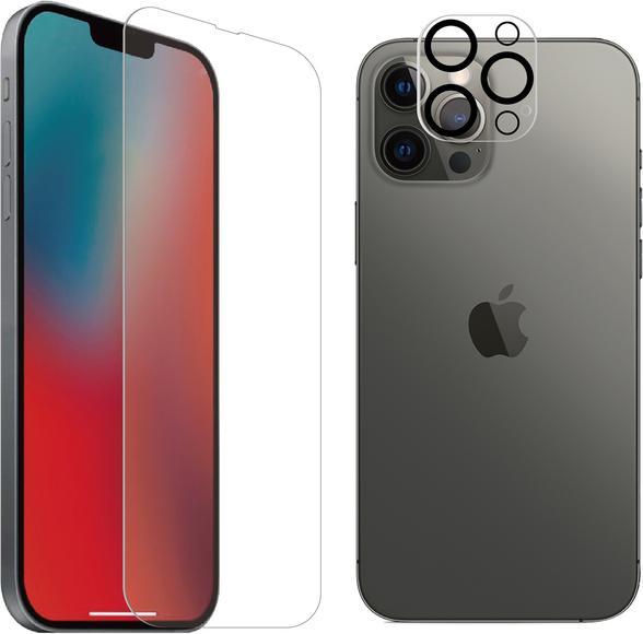 Actual product image Muvit Tiger Glass Plus Pack Camera Lens Verre Trempe Antibacterien Ip 13 Pro (1 Piece, Apple iPhone 13 Pro)