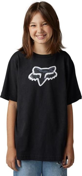 Fox Tee 23 Yth Vzns Camo Ss Blk Ym (M)
