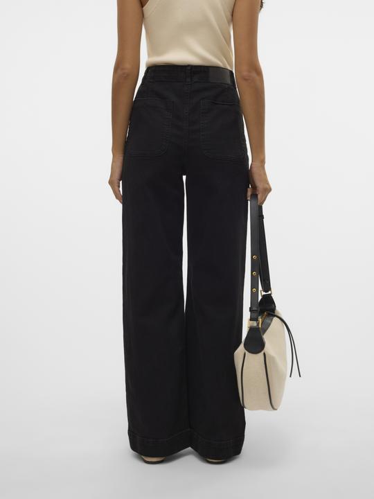 Actual product image Vero Moda VMKAYLA Hohe Taille Weiter Beinschnitt Jeans Weit geschnitten (W26/L32)