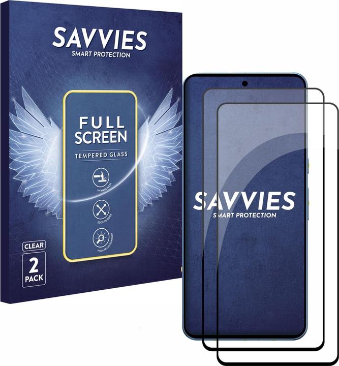 Actual product image Savvies Full-screen armoured glass screen protector (2 Piece, Google Pixel 8 Pro)
