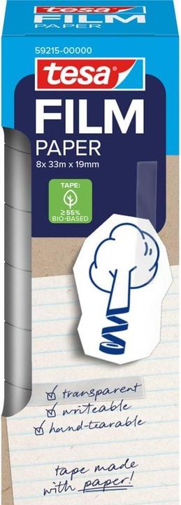 Produktbild tesa tesafilm Papier Klebeband 10m 19mm 8 Rollen Turm (19 mm)