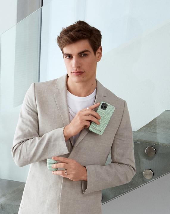 Actual product image iDeal Of Sweden Designer Hard Cover Mint Croco (Apple iPhone X, Apple iPhone XS, Apple iPhone 11 Pro)