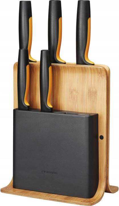 Fiskars Functional Form 5 knife set with stand