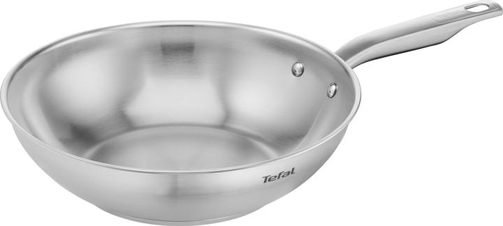 Tefal Virtuoso Wokpfanne (28 cm, Wok Pfanne, Edelstahl)
