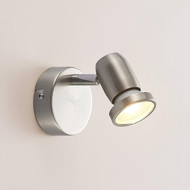 Produktbild Elc Simano LED-Strahler, nickel, 1-flammig (430 lm, GU10)