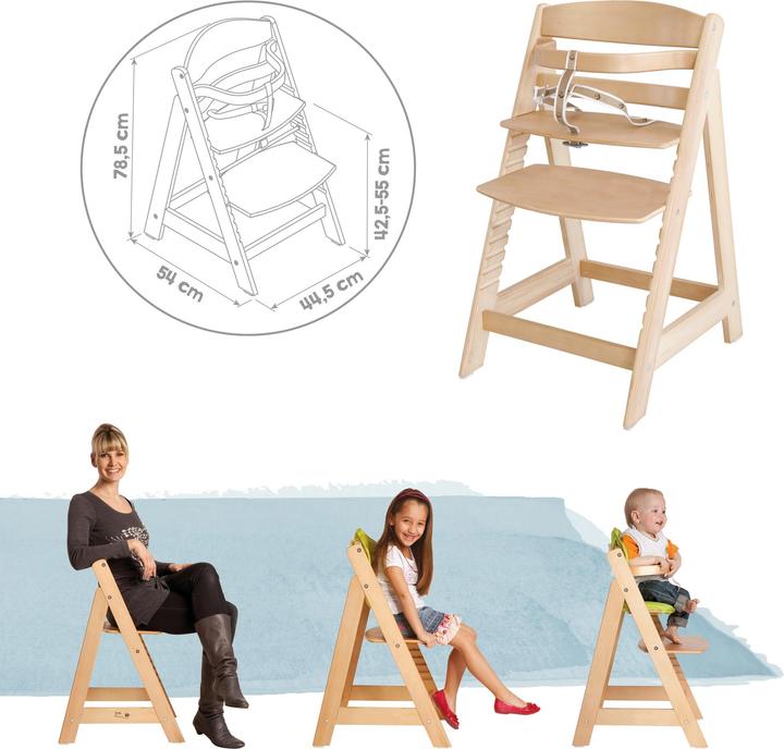 Produktbild Roba Treppenhochstuhl mit Sitzverkleinerer Little Stars (Hochstuhl)