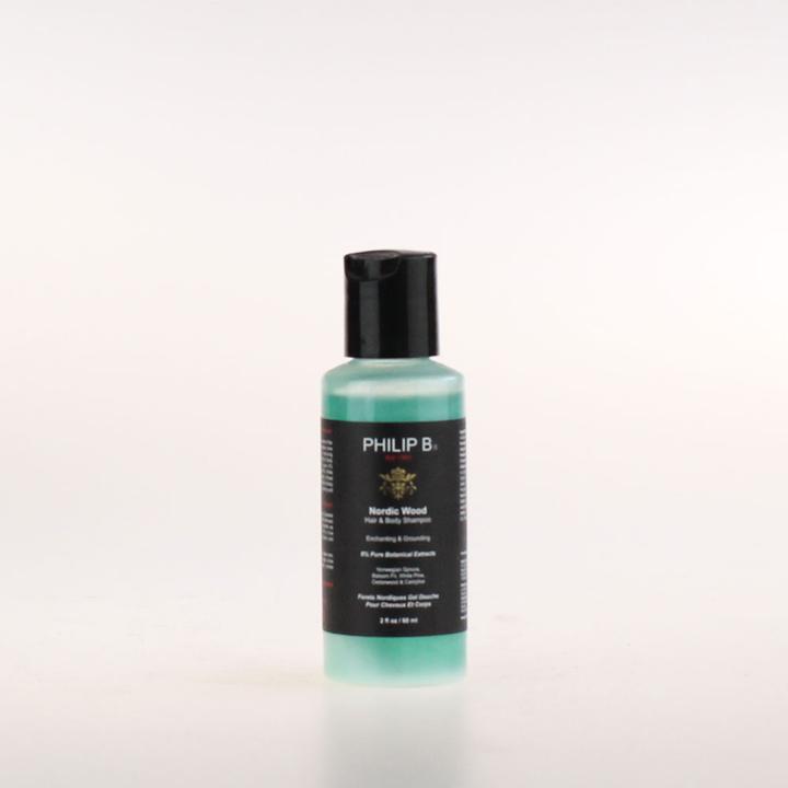Immagine prodotto Philip B. Shampoo per capelli e corpo Nordic Wood (60 ml, Shampoo liquido)