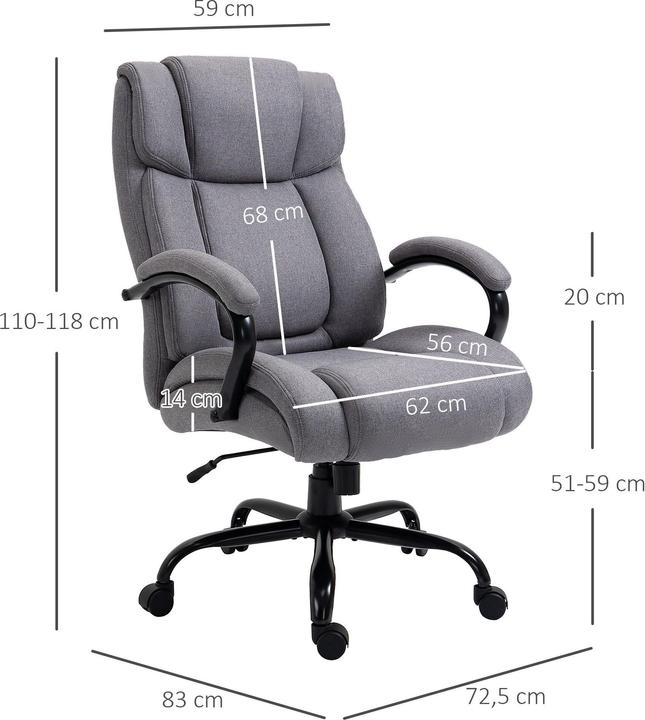 Produktbild Homcom Bürostuhl ergonomisch