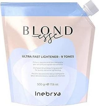 Inebrya Blondesse Ultra Fast Aufheller Pulver Blau 9 Töne 500g (9 Tones)