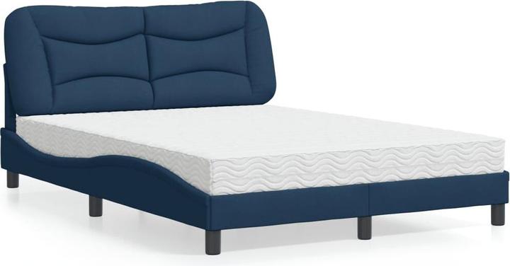 Produktbild VidaXL Bett mit Matratze 140 x 190 cm Stoff (140 x 190 cm)