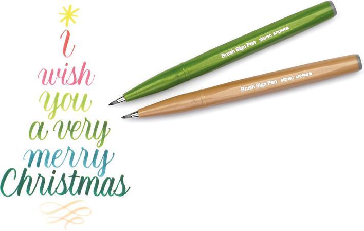 Produktbild Pentel Pinselstift (Olivegrün, 1 x)