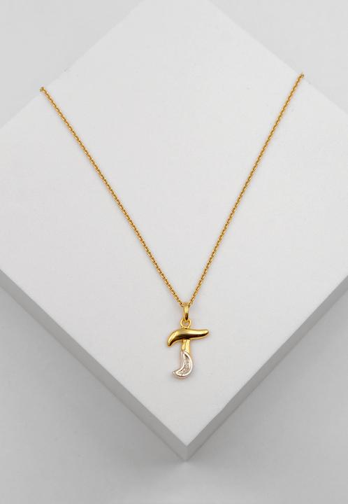 Image du produit Muau Lettre (750, Or blanc, Or jaune 18 K)