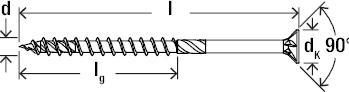 Actual product image Fischer Fisc Power-Fast II 4.0x60 SK TG TX 50 670658 (50 Screws per piece)