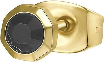 Brosway Gold-plated single earrings with crystal Ink BIK26