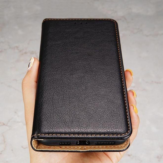 Actual product image MU Classic Crazy Horse V Leather Bookcover Series (Samsung Galaxy S22+)