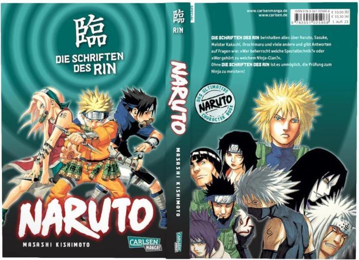 Actual product image Naruto - Die Schriften des Rin (Neuedition) (German, Masashi Kishimoto, 2023)