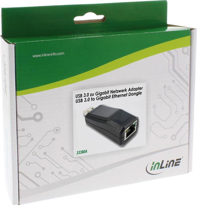 Actual product image InLine USB 3.0 network adapter (USB, RJ45 (1x))