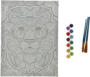 Image du produit Grafix Peinture par numéros sur toile - Lion