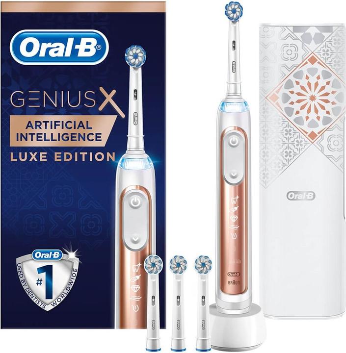Actual product image Oral-B Genius X 20000 Luxe Edition Gift Pack rose gold (Oscillating toothbrush)