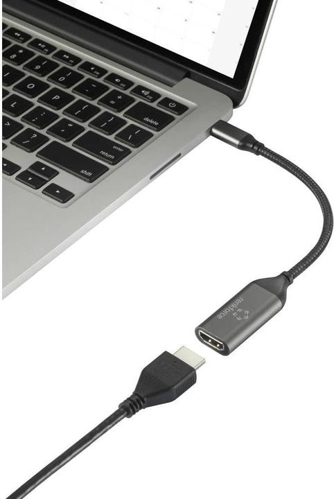Actual product image Renkforce HDMI – USB C Adapterkabel (0.15 m, HDMI, USB Type C)
