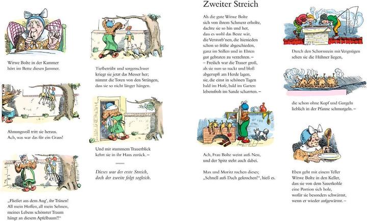 Immagine prodotto Max und Moritz – Eine Bubengeschichte in sieben Streichen (Tedesco, William Bush, 2024)