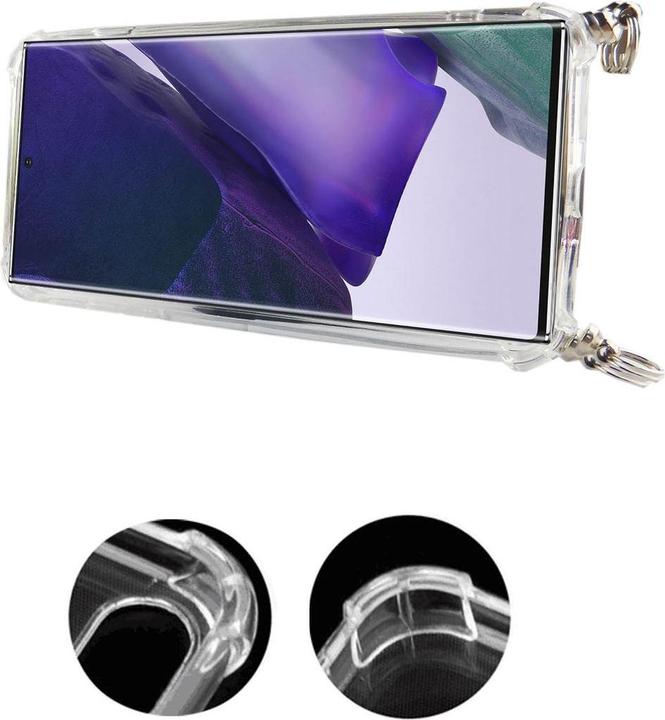 Produktbild König Design Handykette für Samsung Galaxy Note 20 Hülle mit Band zum umhängen Kordel Rosa