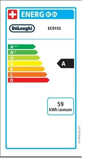 Energielabel De'Longhi La Specialista Arte