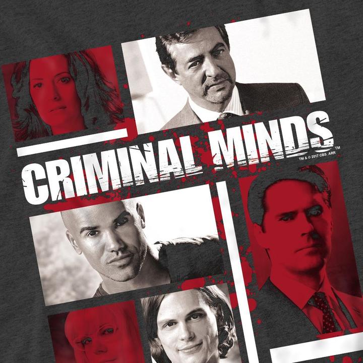 Actual product image Criminal Minds Unisex Adult Character Boxes T-Shirt (L)