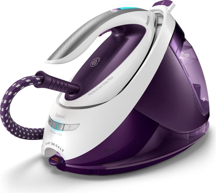 Actual product image Philips GC9660/30 steam ironing station T-ionicGlide soleplate Purple, White (2700 W, 520 g/min)