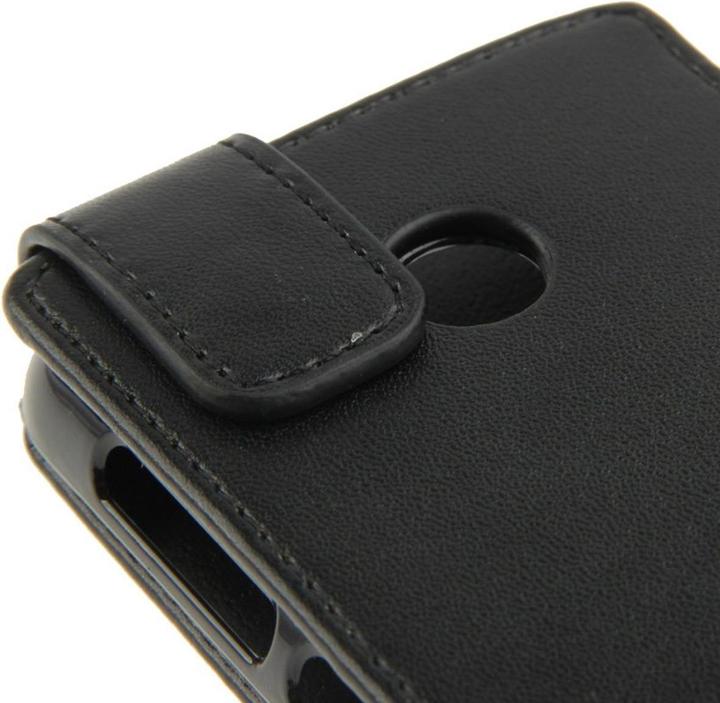 Produktbild König Design Handyhülle Schutzhülle Flip Handytasche für Nokia Lumia 530 Schwarz (Nokia Lumia 530)