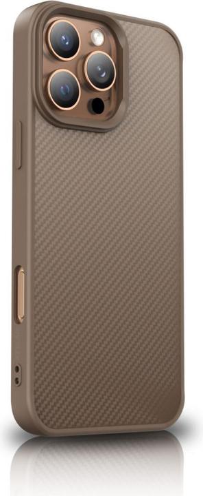 Actual product image Wozinsky Carbon Fiber Case with MagSafe for Samsung Galaxy S25 Ultra - Brown (Samsung Galaxy S25 Ultra)