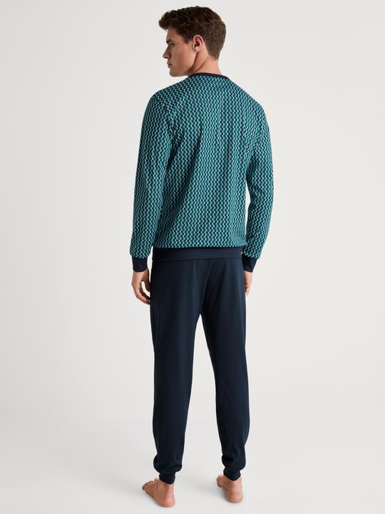 Produktbild Calida Relax Imprint Bündchen-Pyjama (S)