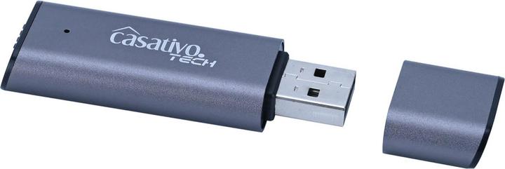 Image du produit Casativo Enregistreur vocal numérique 2en1 & clé USB avec activation sonore, 8 Go (8 Go)