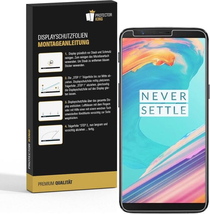 Actual product image Protectorking 6x Premium screen protector 3D CLEAR (6 Piece, OnePlus 5T)