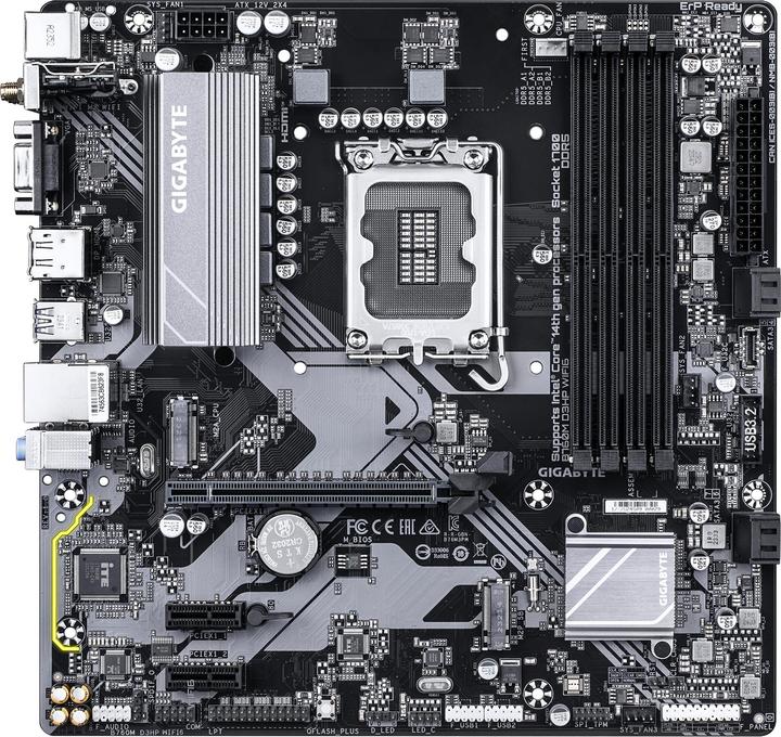 Produktbild Gigabyte B760M D3HP WIFI6 (LGA 1700, Intel B760, mATX)