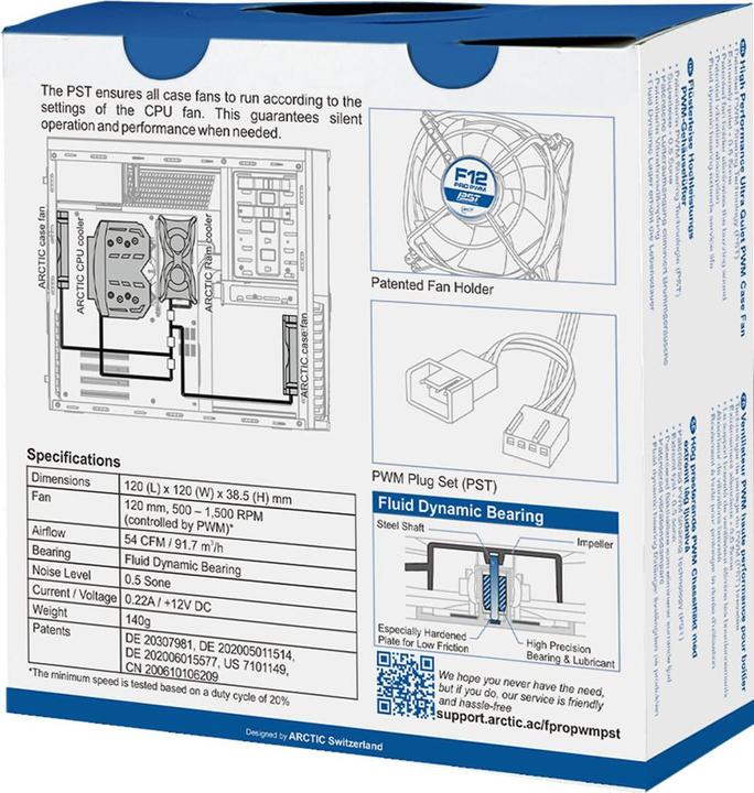 Image du produit Arctic F12 Pro PWM PST (120 mm, 1 x)