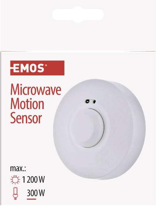 Produktbild Emos Bewegungsmelder (MW-Sensor) IP20 1200W Weiss (8 m)