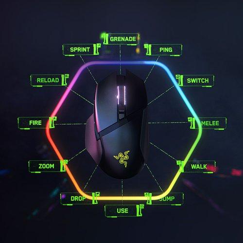Actual product image Razer Basilisk V3 Pro 35K (Wireless, Cable)