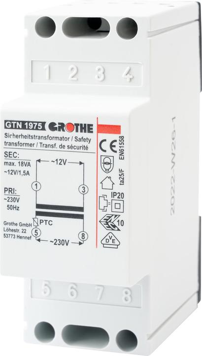 Actual product image Grothe Bell transformer 12 V/AC