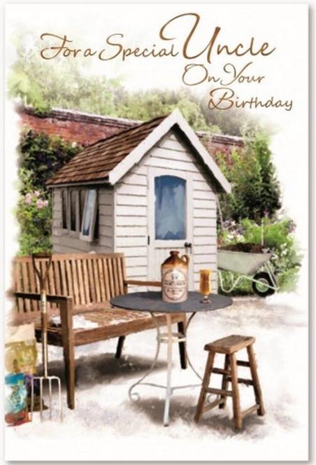 Produktbild Simon Elvin Blockhaus Grusskarte For A Special Uncle Geburtstag 6erPack Karton (6 Stk.)
