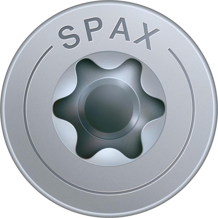 Produktbild Spax Tellerkopfschraube flach 5,0 x 87 mm 150 Stk. ( 0251010500875 ) Teilgewinde Torx T-STAR plus (150 Schrauben pro Stück)
