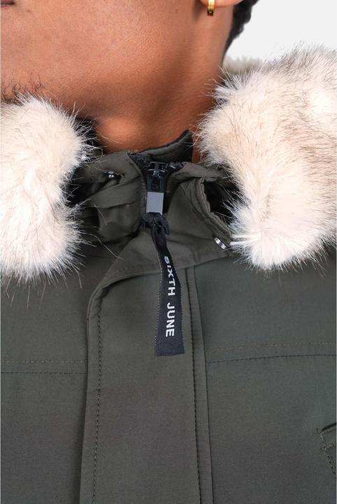 Actual product image Sixth June ixth june water-repellent fur hooded parka (S)