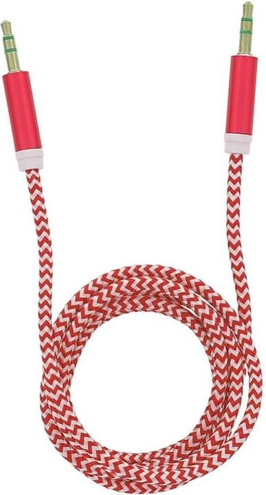 Produktbild Tellur Basic audio cable aux 3.5mm jack 1m red (1 m, 3.5mm Klinke (AUX))