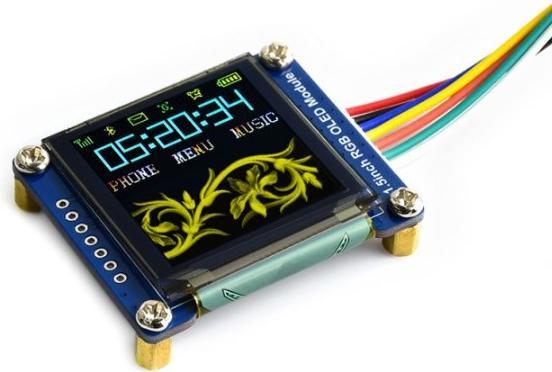 Produktbild WaveShare 128x128 1.5inch RGB OLED Display Modul SPI
