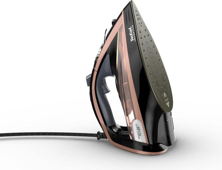 Productafbeelding Tefal Ultimate Pure FV9845 Droog & Stoomstrijkijzer Durilium Zelfreinigende Basisplaat, Koper (3200 W, 260 g/min)