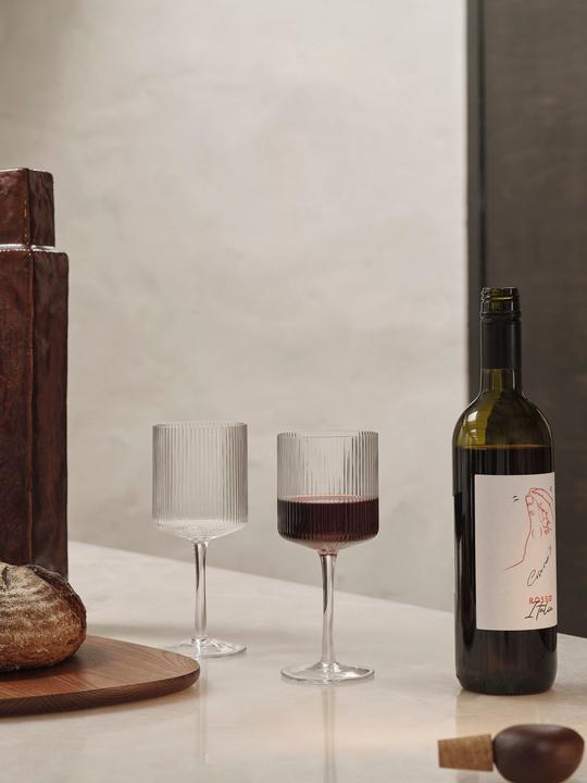 Actual product image Ferm Living Ripple (32.50 cl, 2 Glasses, White wine glasses)