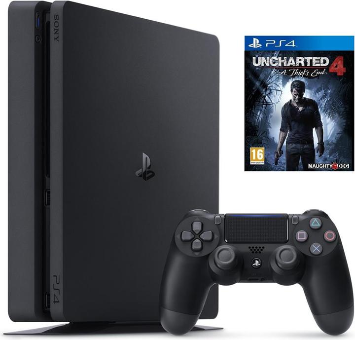 Sony PS4 Slim 500GB + Uncharted 4